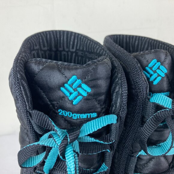 Columbia Womens Sz 6 Omni Tech Waterproof Insulated Winter Snow Boots Black - Picture 4 of 9